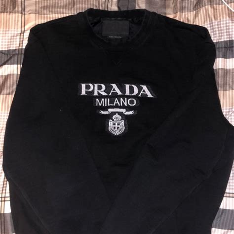 black prada crewneck|Prada Livermore.